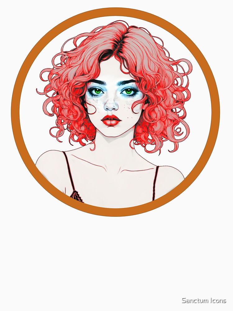 Red Head Girl by Sanctum Icons