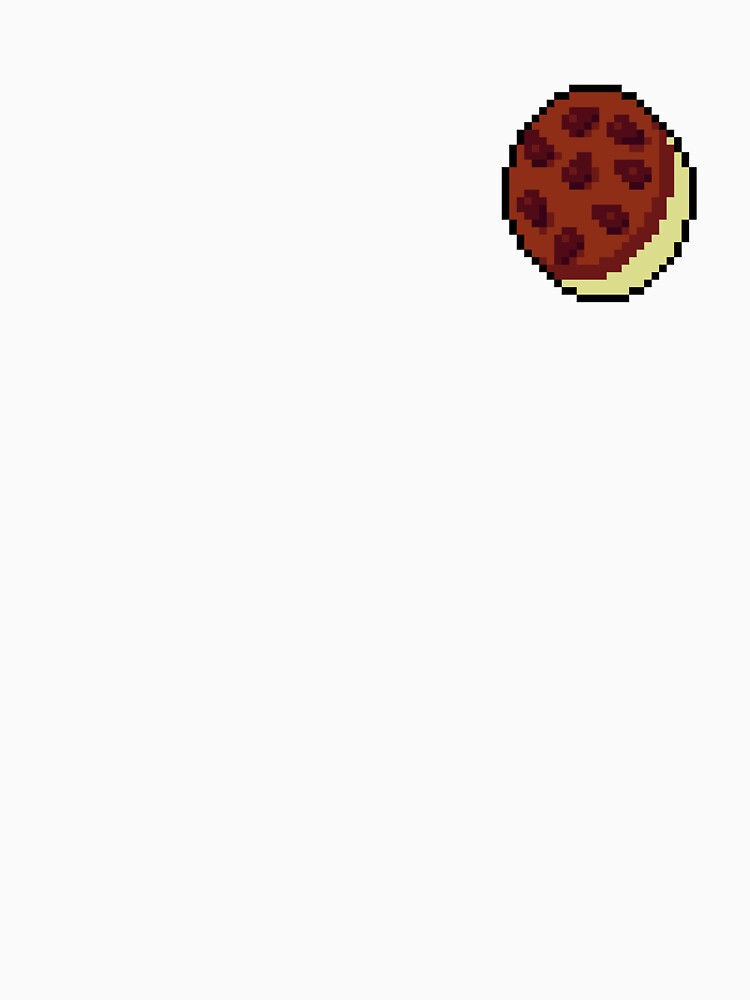 Pixel Chocolate Chip Cookie Ice cream Sandwich - pixel food art by LittleFoodShop