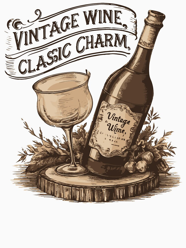 Vintage Wine, Classic Charm by WineandWear