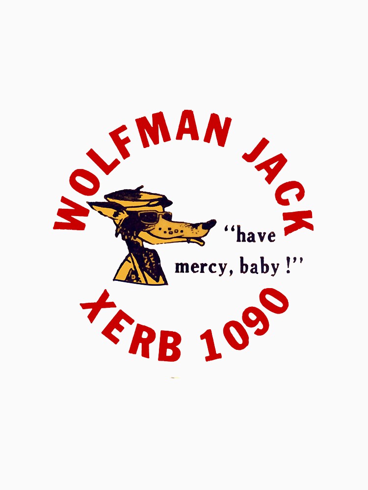 XERB Radio Wolfman Jack Baseball ¾ Sleeve by HARPREET-24