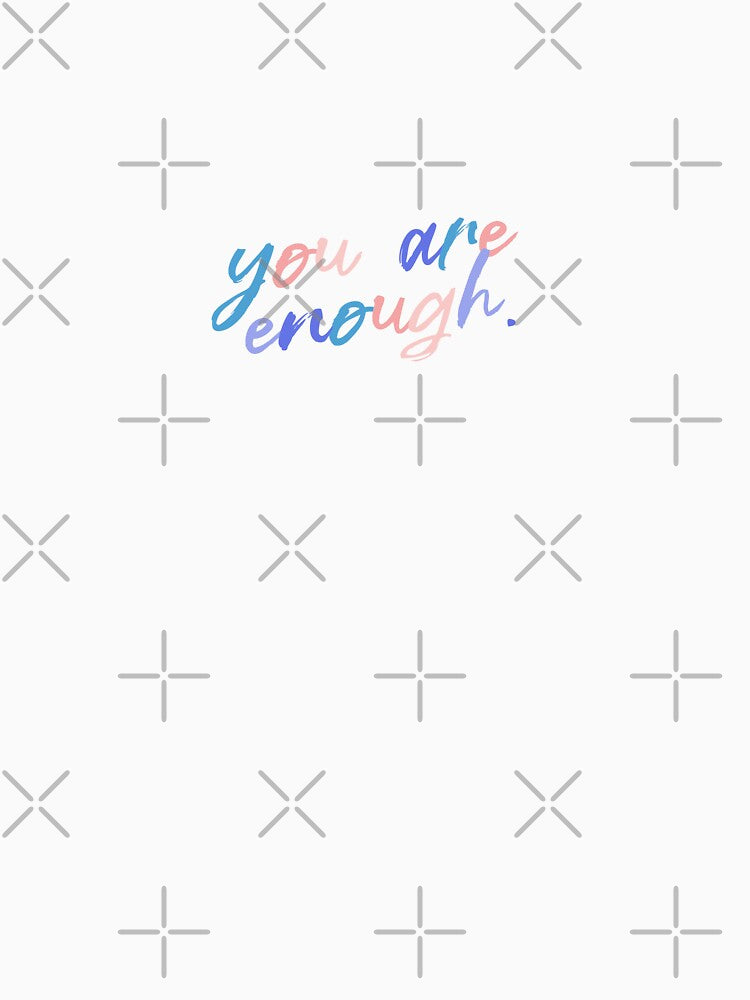 You Are Enough | Simple Colorful Quote by InnaPo ⭐⭐⭐⭐⭐