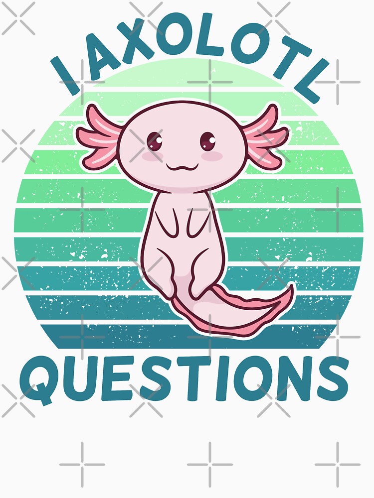 I Axolotl Questions Cute Kawaii Salamander by dreammerchant
