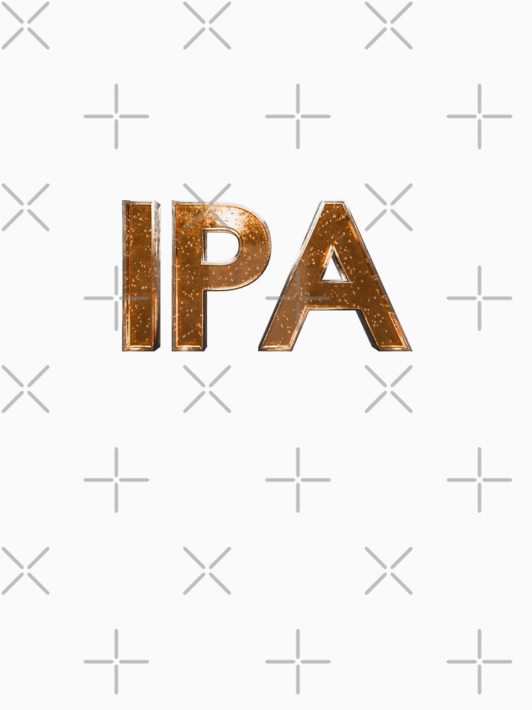 IPA Beer Typography Design by trepiu
