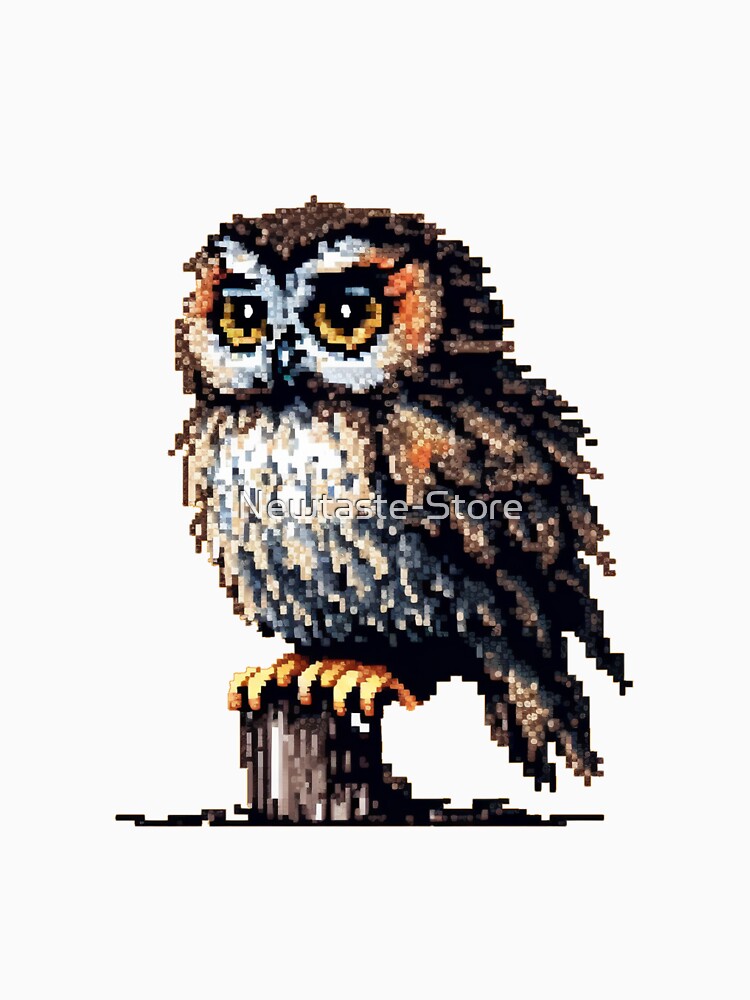 Owls are beautiful - Pixel art by Newtaste-Store