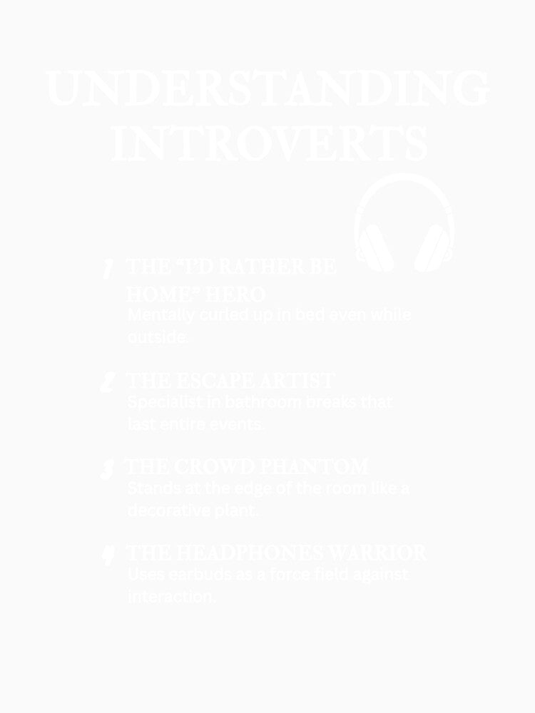 UNDERSTANDING INTROVERTS – Funny Relatable Definitions by PsyFlow35