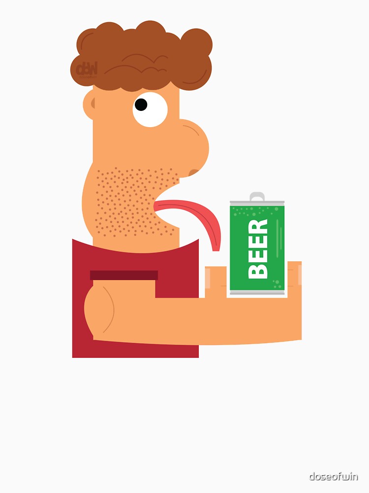 I love Beer Meme Funny Lick Fav Beer Brand Can Graphic Design Animated LOL by doseofwin