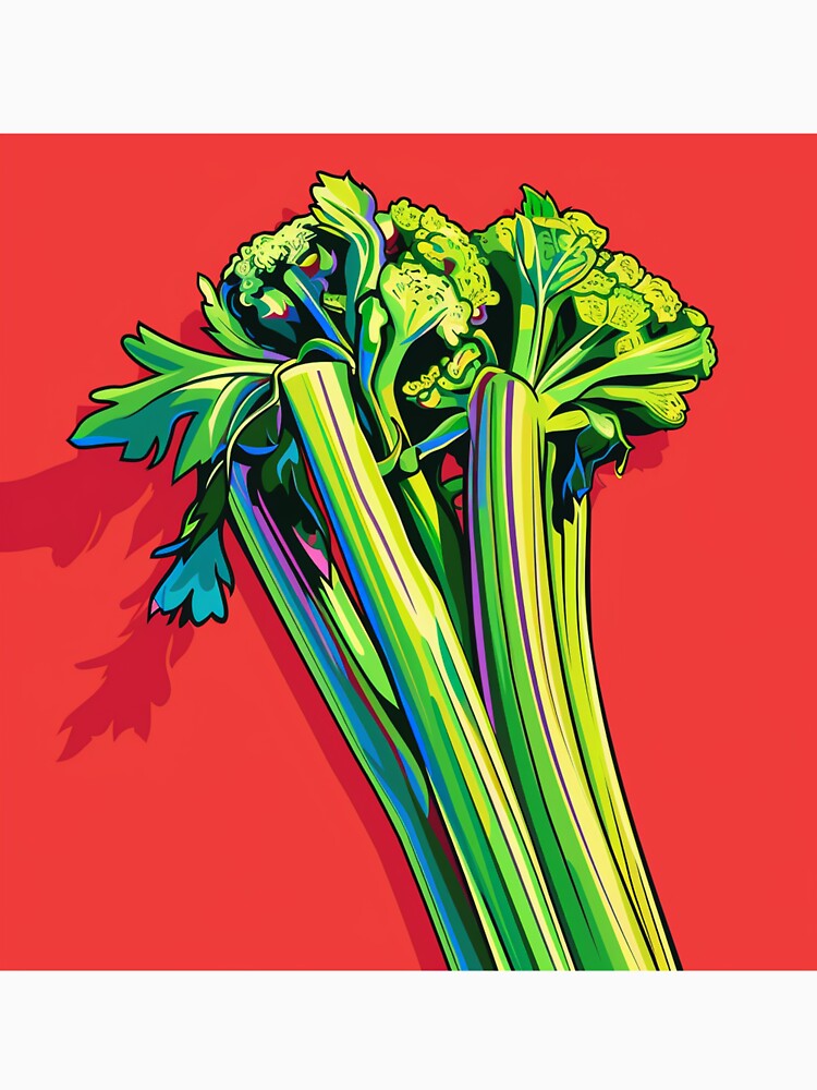 Celery Pop Art 1 by AstroRisq