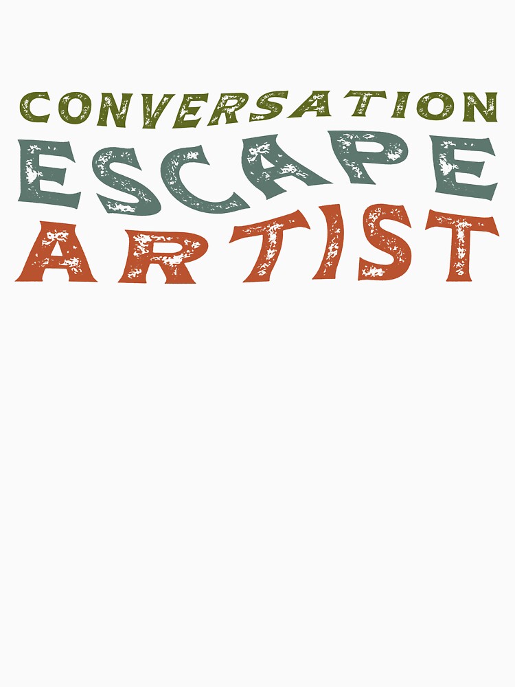 Conversation Escape Artist: Introvert Color by Lelijo