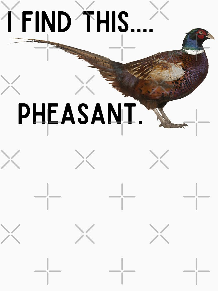 I find this pheasant bird pun by TheWaterBirds