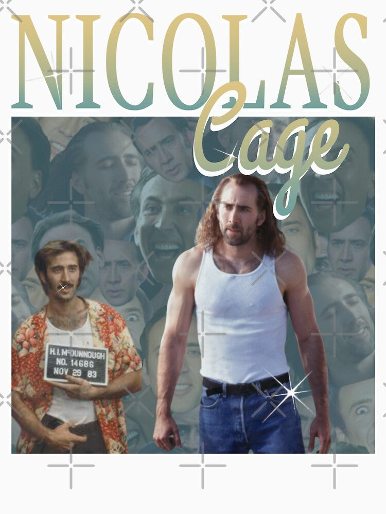 Nicholas Cage Vintage - Nicolas Cage - Nick Cage - Nic Cage by PAFDesign