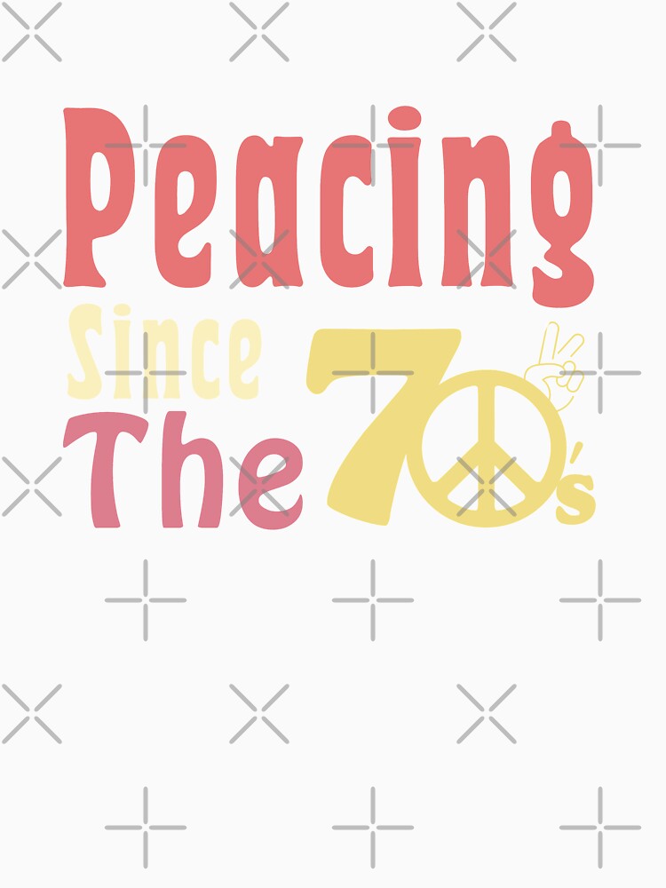 Peacing Since The 70's Colorful by MinimalSketches