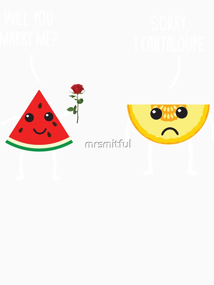 Funny Watermelon Cantaloupe Pun Jokes Humor by mrsmitful