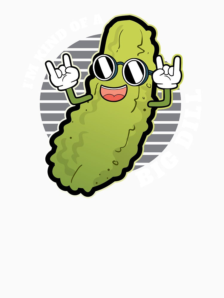 Pickle Fan Pun design - I'm Kinda Bill Dill Joke Tee by Lisbob