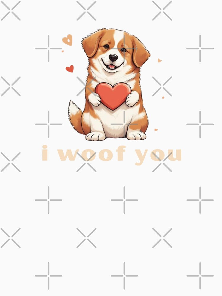 I Woof You - Cute Pun | TeeHee Puns Funny Design by TeeHee Puns