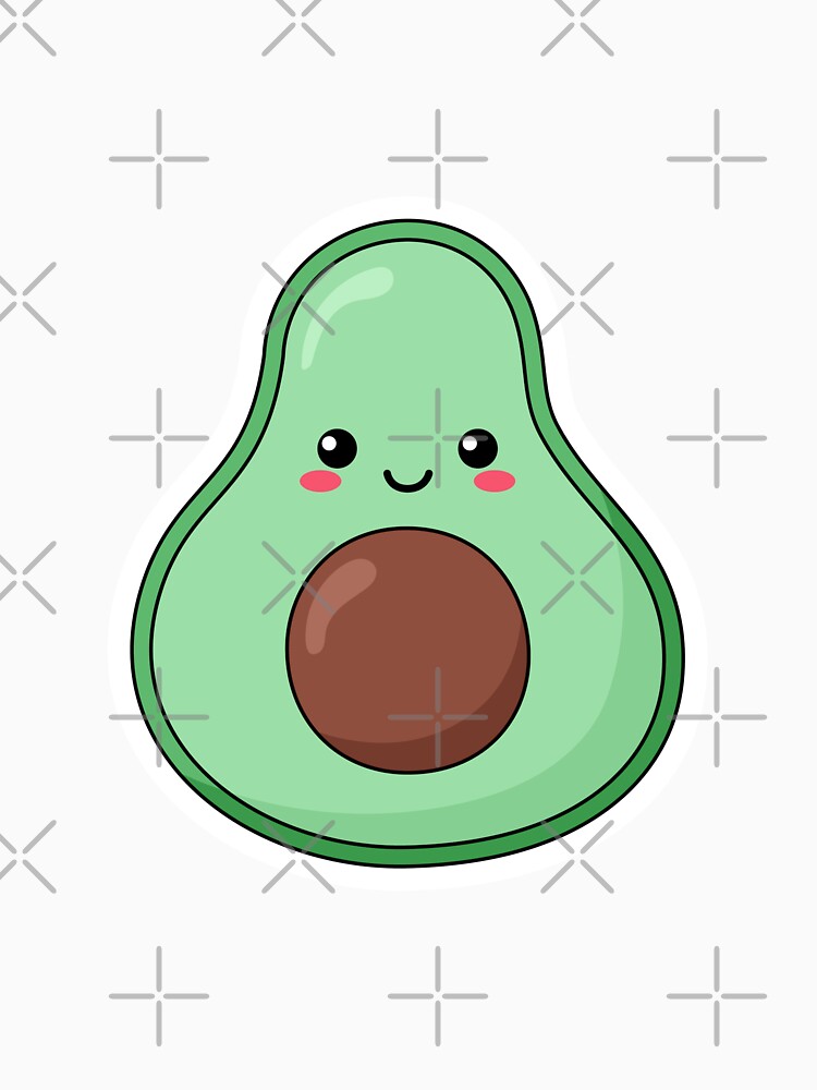 Avocado Sticker by FLOWER--ART