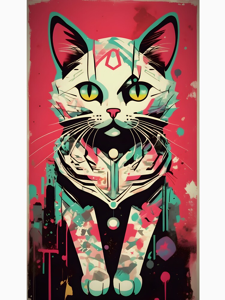 Grunge Cat by webjmf