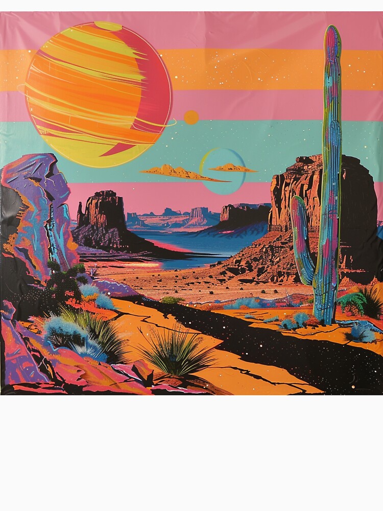 Desert Planet Retro Pop Art 7 by AstroRisq