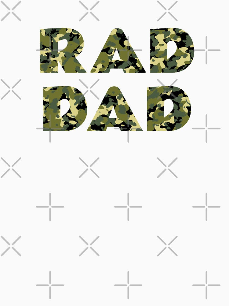 Camo RAD DAD Stickers by Lazy Dad Creations