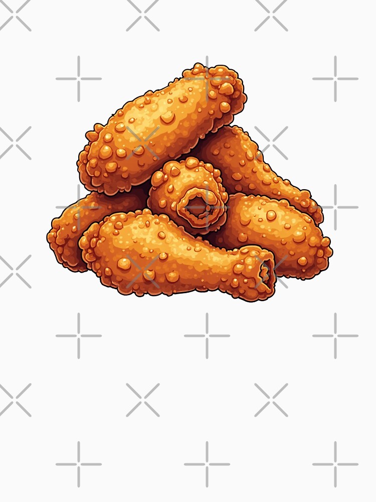 Vintage Fried Chicken Wings Retro Food Lover by SOUFIANE1991