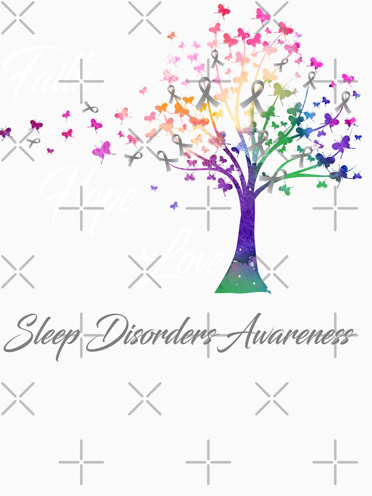 Ribbon Tree Faith Hope Love Sleep Disorders Awareness by Tadmab