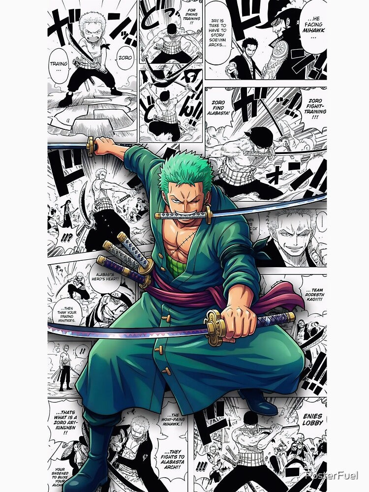 Unbreakable Swordsman Spirit – Manga Style Anime Art by PosterFuel