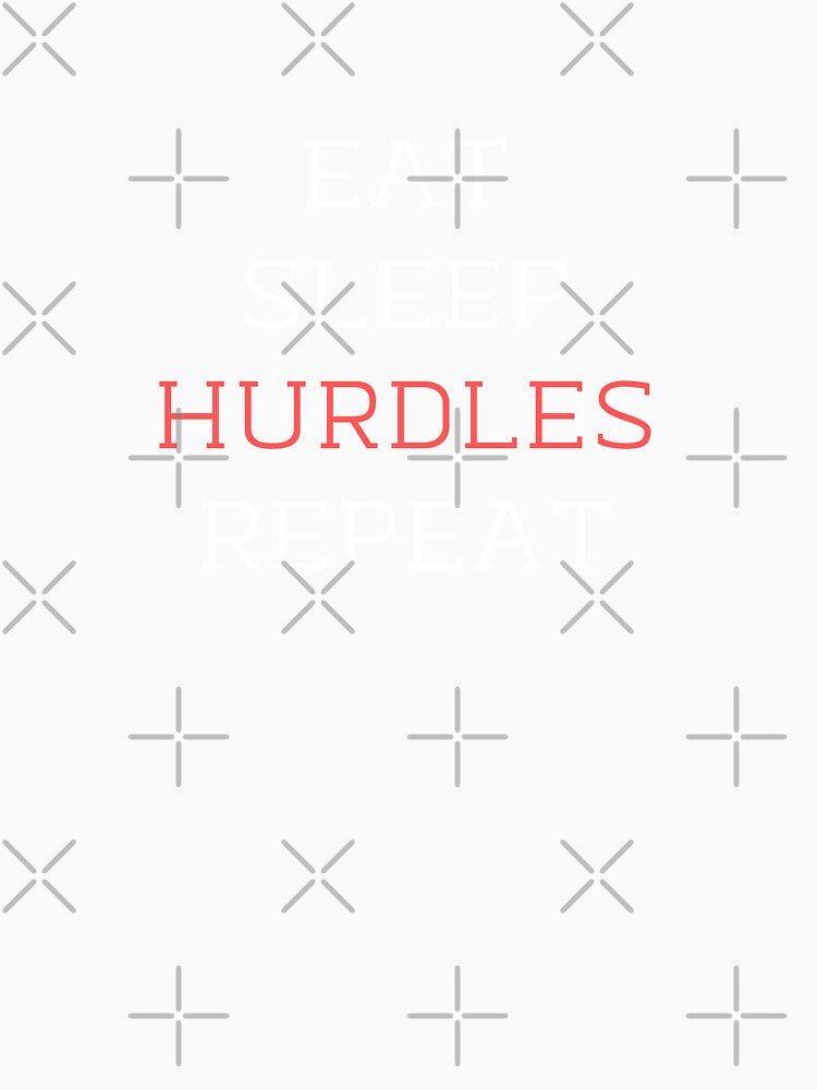 Vintage Eat Sleep Hurdles Repeat by casualism