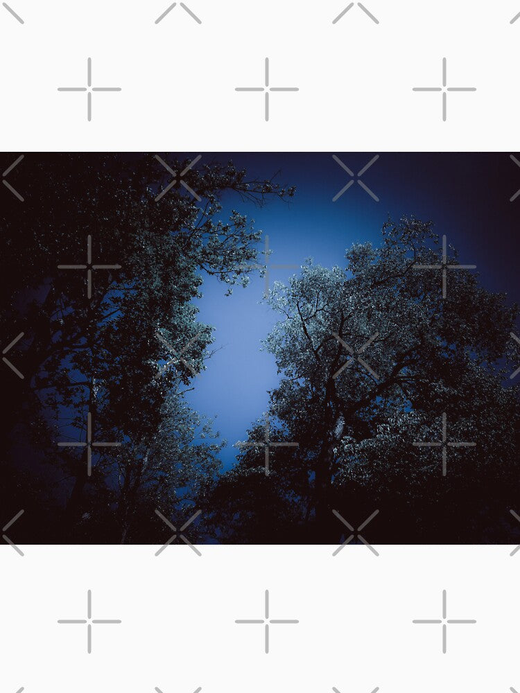 dazecore aesthetic trees blue sky green leaves aesthetic darker vin by sielexis