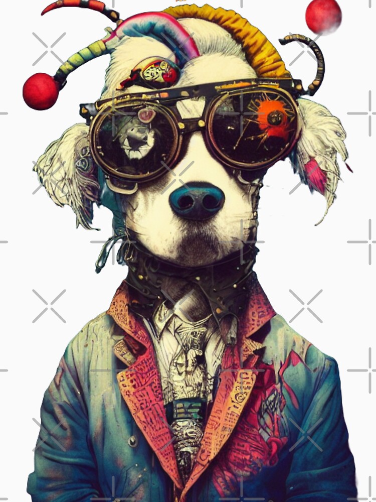 Punk Rock Pop Graffiti Dog Animal by TheWildFlix