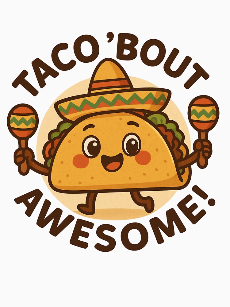 Taco 'Bout Awesome ! – Cute Kawaii Taco Fiesta Design by nOstalgiK2
