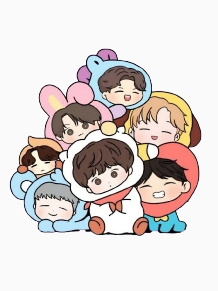 BT21 art Inspired | Cute Kpop BTS BT21 Characters | Adorable Cartoon Art by DynamiteDrops