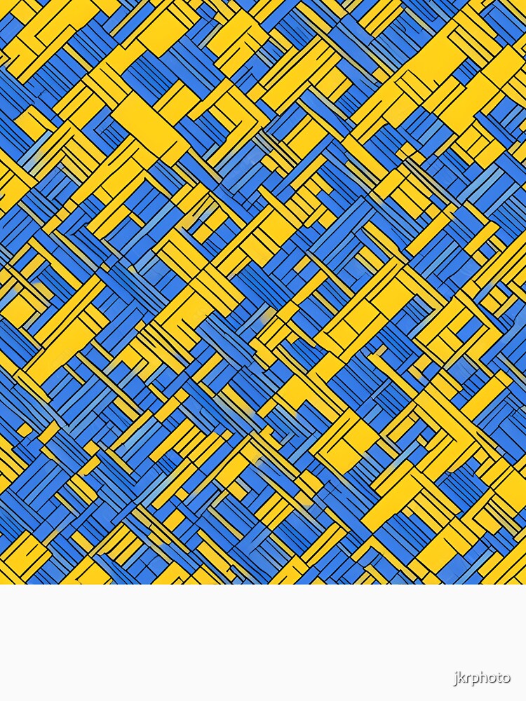 blue yellow abstraction modern by jkrphoto