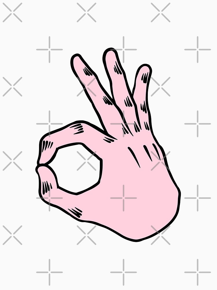 Ok pop art hand sign design by BeeMeCreative