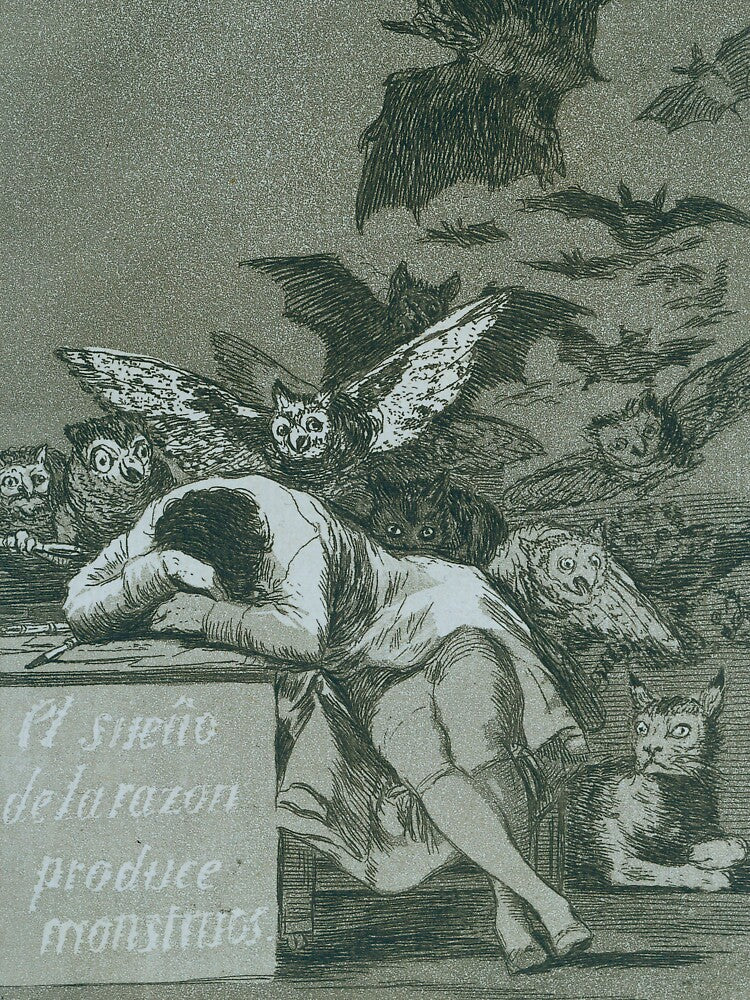 The Sleep Of Reason Produces Monsters by Francisco Goya by IndieArtDream