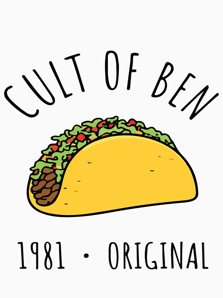 Cult of Ben Taco King Funny Taco Lover Birthday 1981 Personalized Gift by kiralynstration