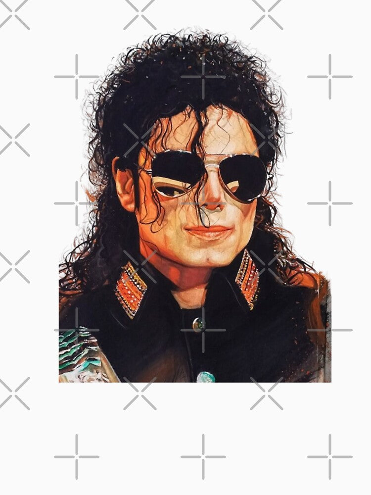 MJ Smooth Criminal Silhouette - Vibrant Pop Art Dance King by ExploreAura Studio