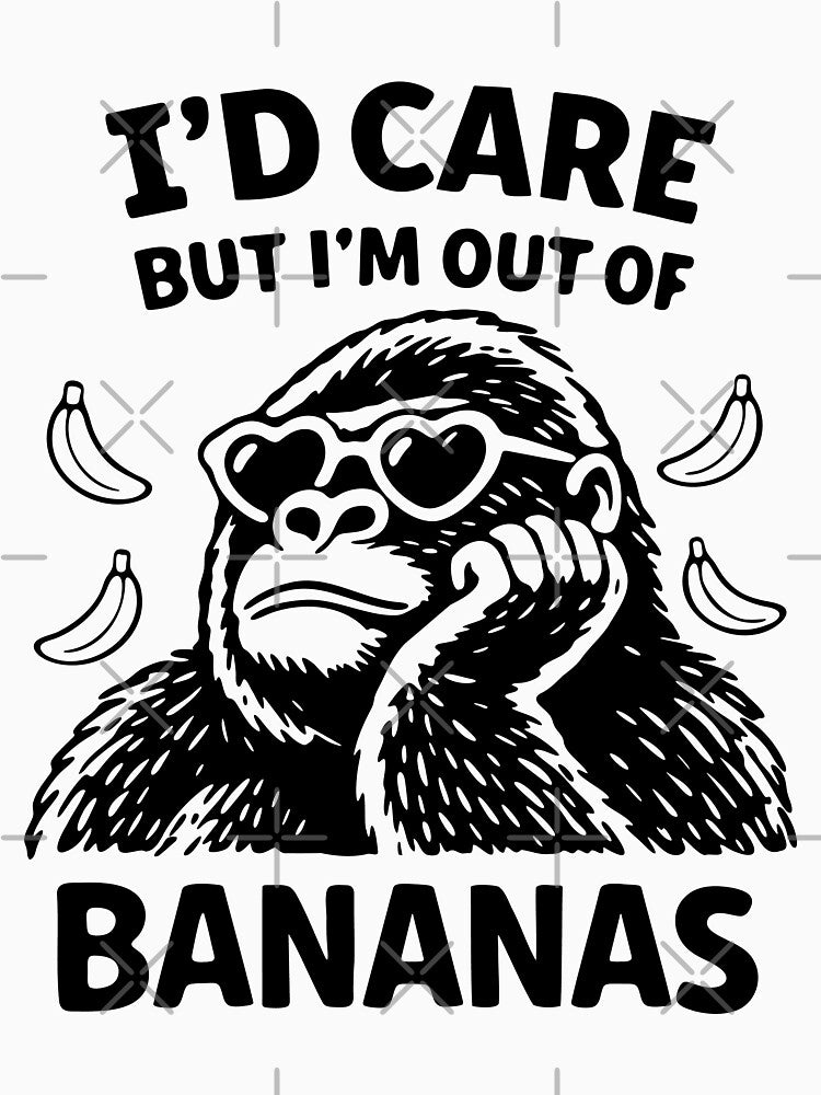 Funny Monkey Meme Sarcastic Quote Banana Humor by station-one