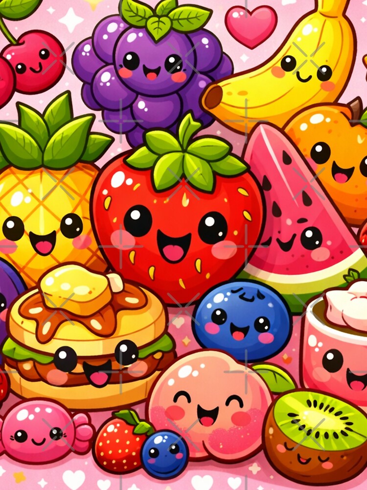 Fruit cute Kawaii Sweets by Aramdesing
