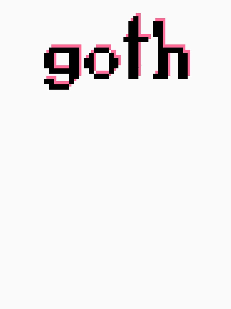goth pixel art text only by BumpsInTheSand