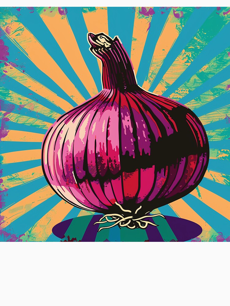 Red Onion Pop Art 3 by AstroRisq
