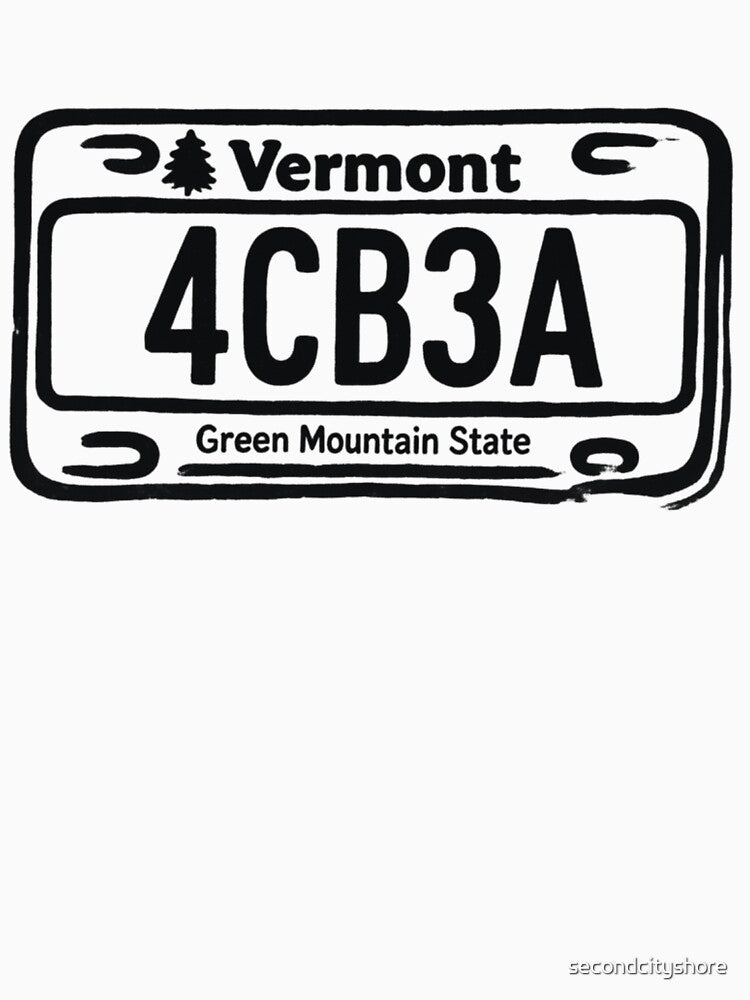 Noah Kahan Vermont License Plate 4CB3A by secondcityshore