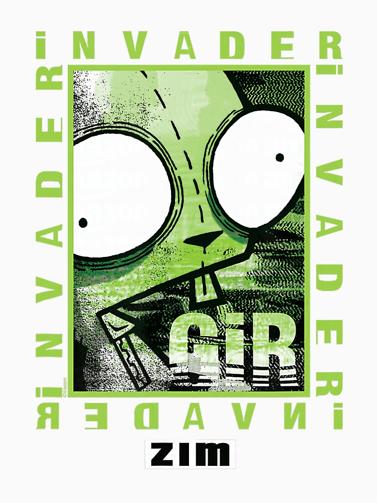 Invader Zim GIR Glitch Cartoon Graphic Design by layprotuninec