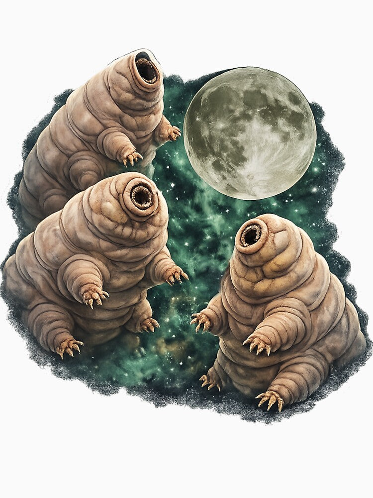 Tardigrades Howling at the Moon by cosmocene