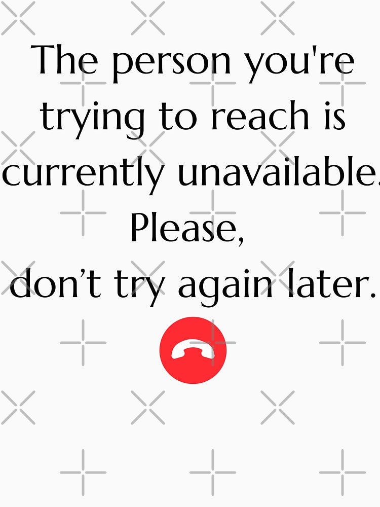 Unavailable, don't try again by Sepia Sparrow Studio