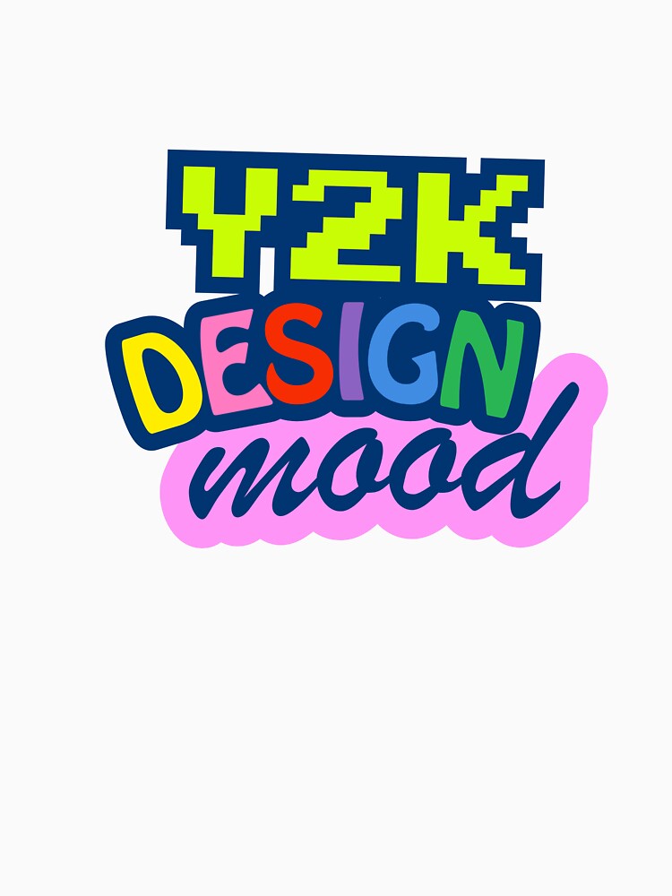 Y2K Aesthetic Mood – Retro Cybercore Chrome Dream Design by KrumaiFC