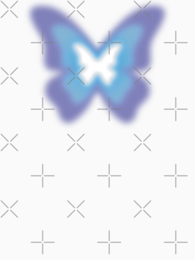Y2K Blue Butterfly by xWiseGirl