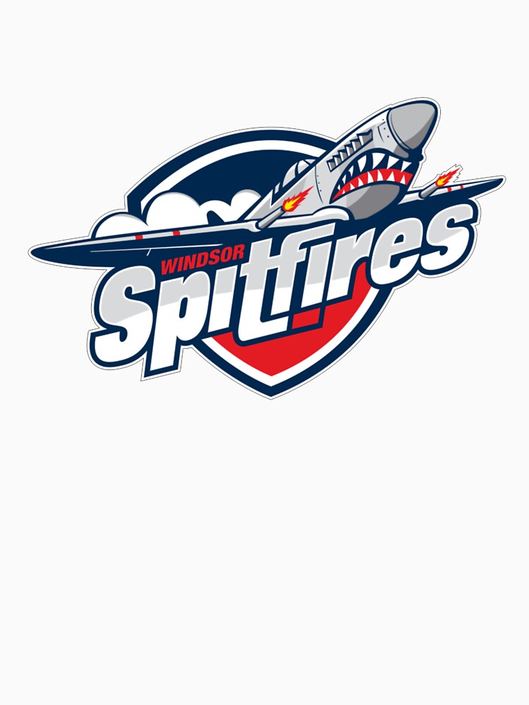 Vintage Windsor Spitfires  Logo T-Shirt by MichaelMerritty
