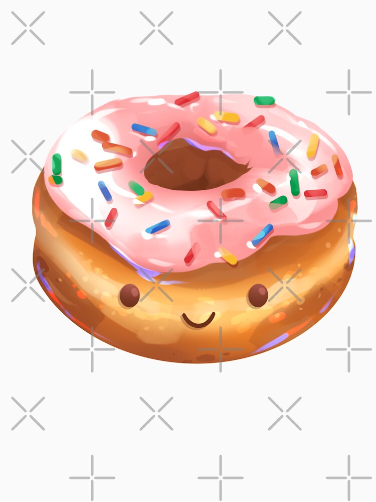 Happy Strawberry Frosted Donut by GalaxyChicken