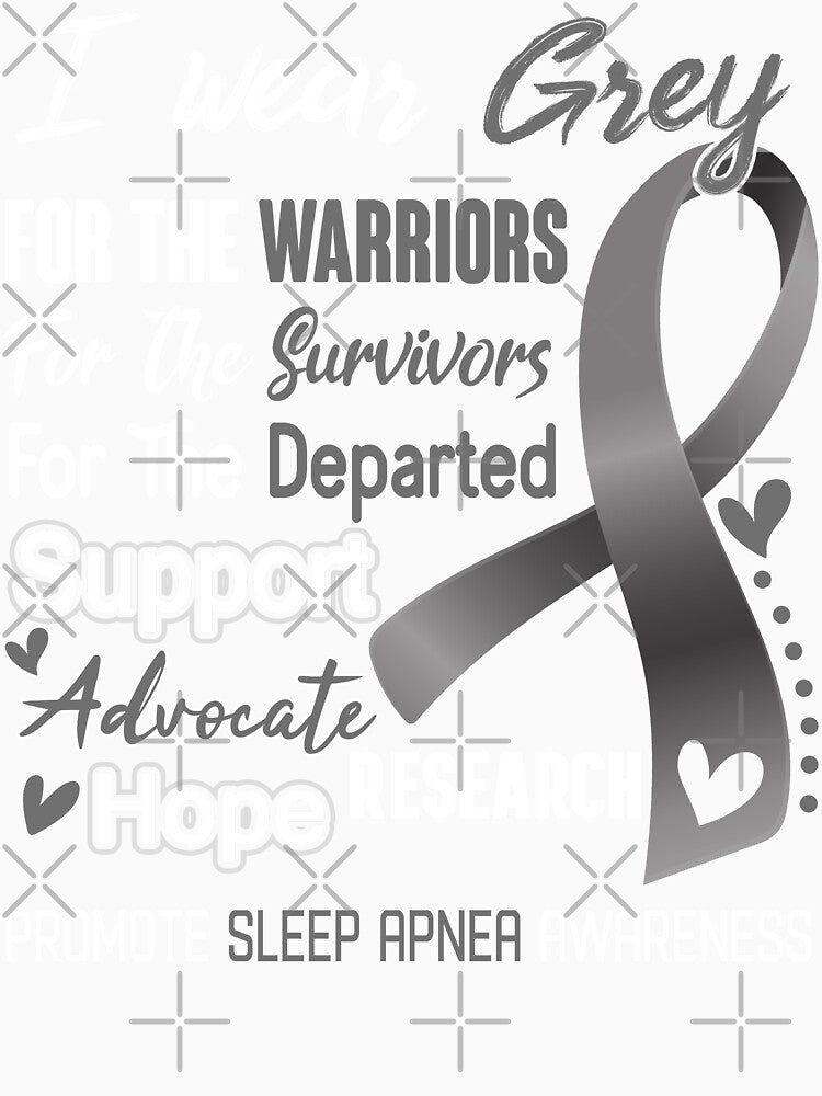 I Wear Grey For The Warriors Promote Sleep Apnea Awareness by hvoid41