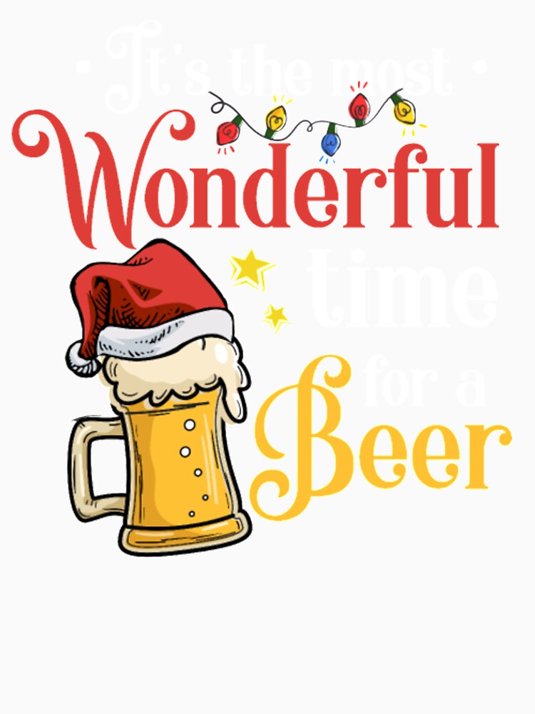 Christmas Beer Drink Mask Tshirt by Clavitaps
