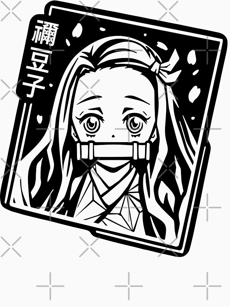 Nezuko stencil type black by anaislalovi